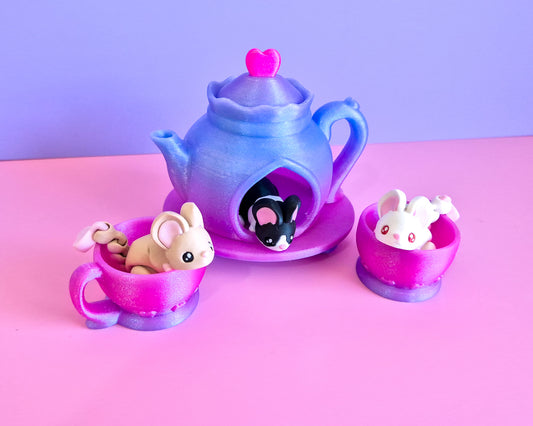 Sparkly Tea Set & Mice