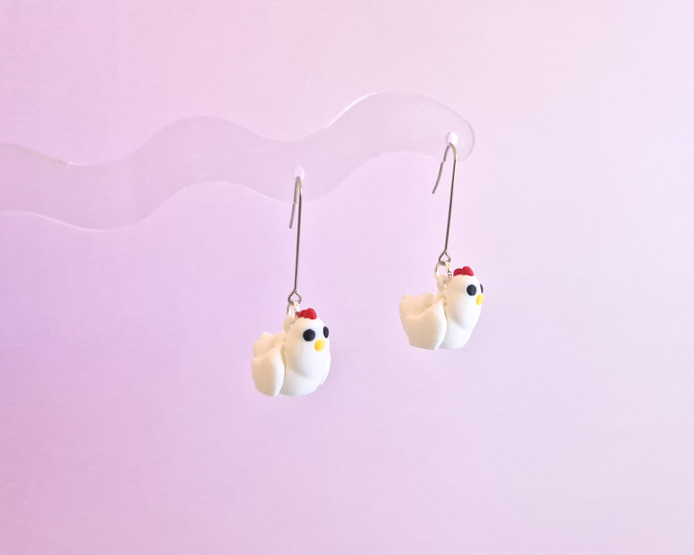 Chicken Earrings