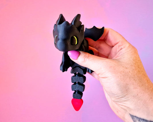 Dragon - Winged [Large Black]
