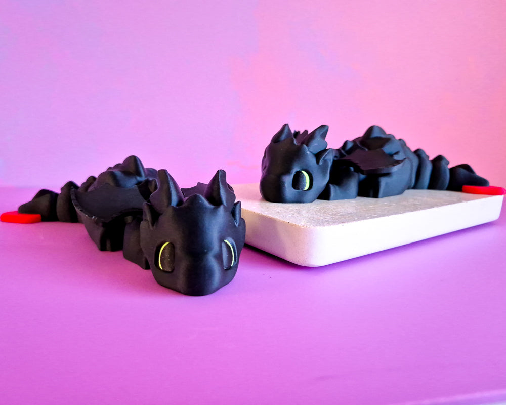 Dragon - Winged [Large Black]